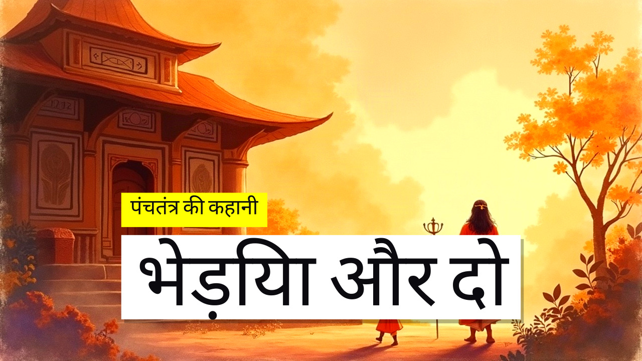 भेड़िया और दो भेड़ - Panchtantra kahani